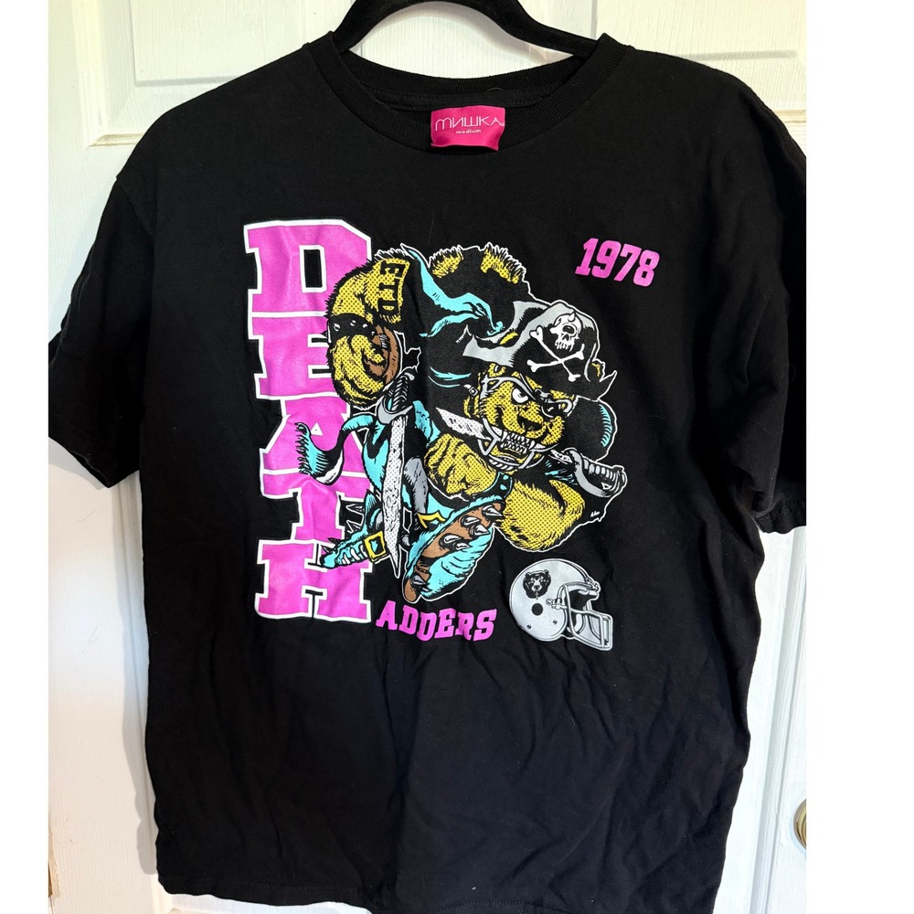 Mishka MNWKA 2012 mens M t shirt raiders pirate football 100% cotton USA NYC